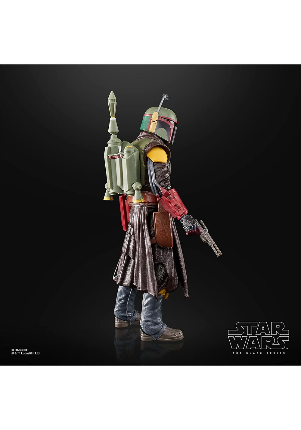 STAR WARS The Black Series Boba Fett figure poseable for dynamic display.