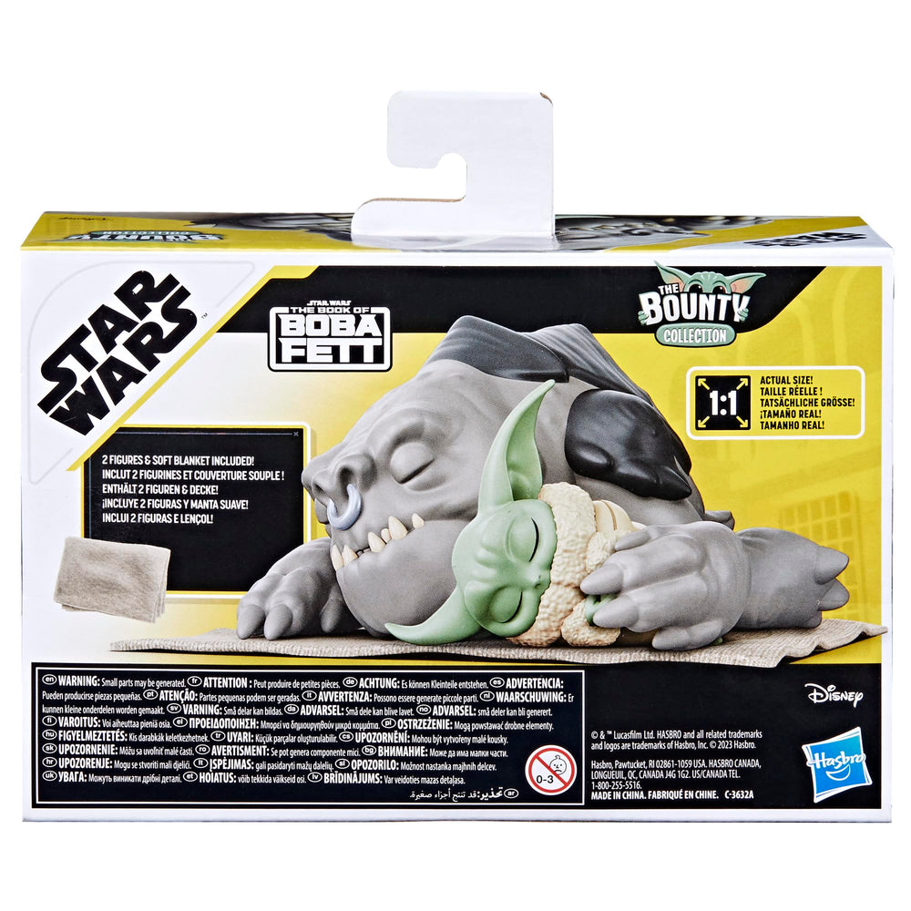 STAR WARS Bounty Collection Grogu with soft blanket accessory for cozy play.
