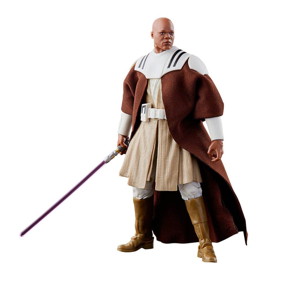 Star Wars Mace Windu 6-inch figure in dynamic pose for display and play