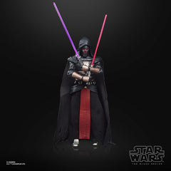 STAR WARS Darth Revan accessories include two detachable lightsabers for display.
