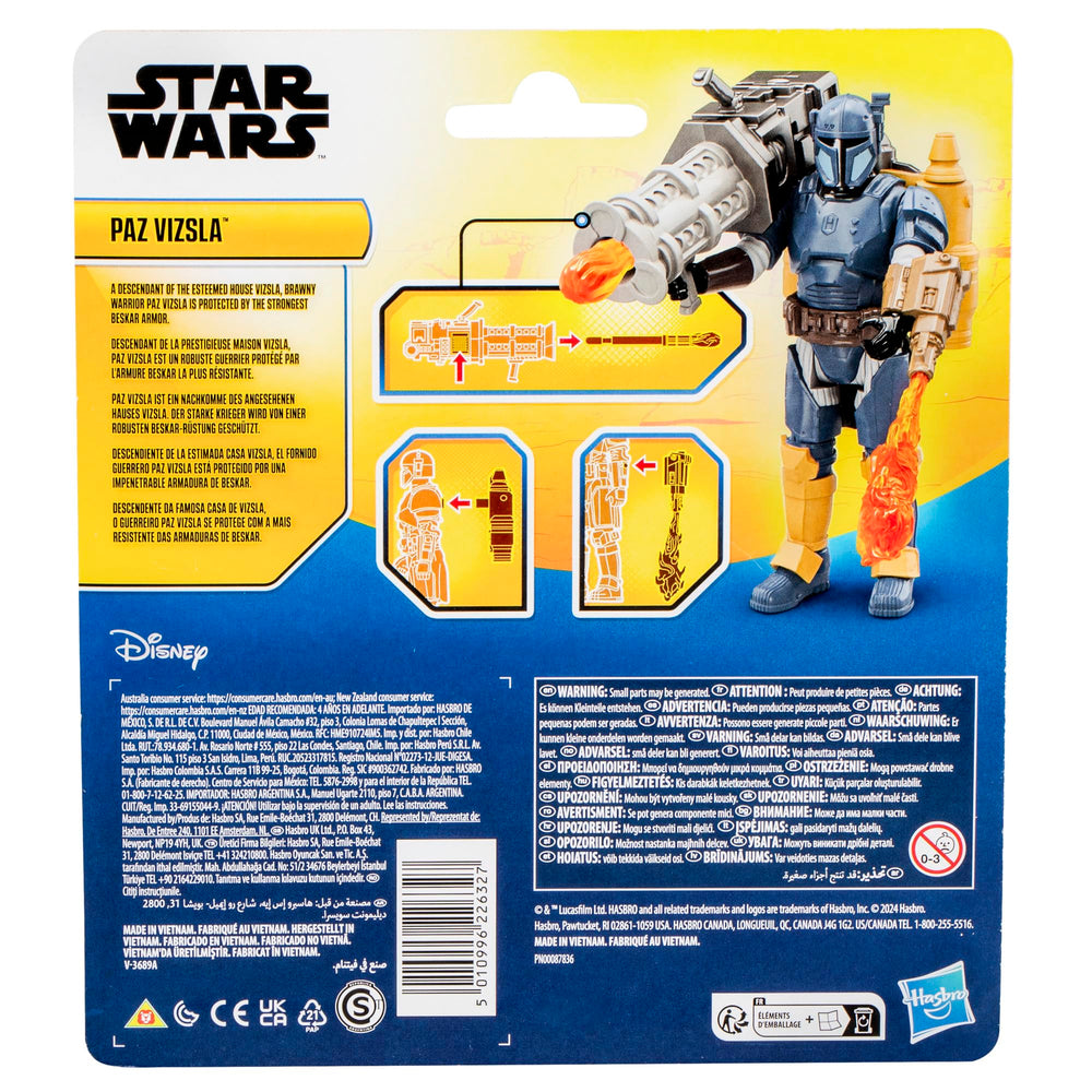 STAR WARS Paz Vizsla poseable figure supports versatile posing and storytelling
