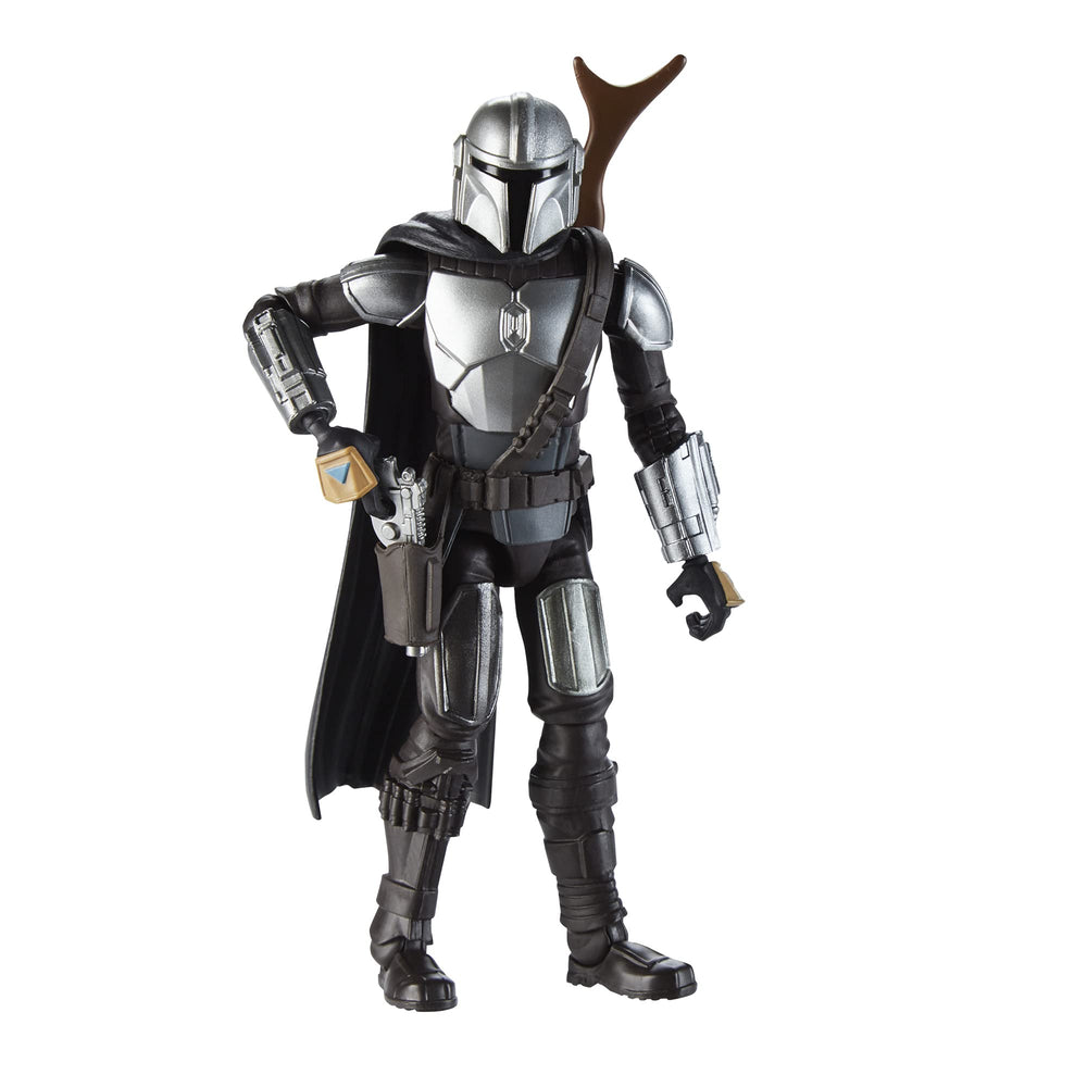 STAR WARS Galaxy of Adventures Mandalorian bounty blast feature activated by arm motion.