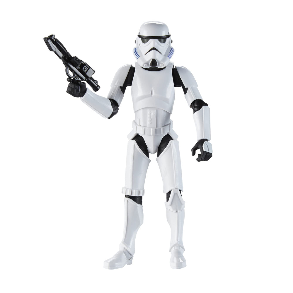 STAR WARS Galaxy of Adventures Stormtrooper blaster accessory enhances battle scene play.
