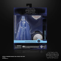 Darth Vader Holocomm holopuck lights up to illuminate the figure