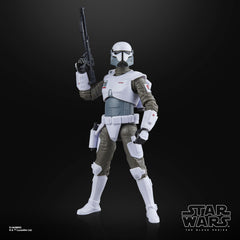 STAR WARS Imperial armored commando on shelf ready display.