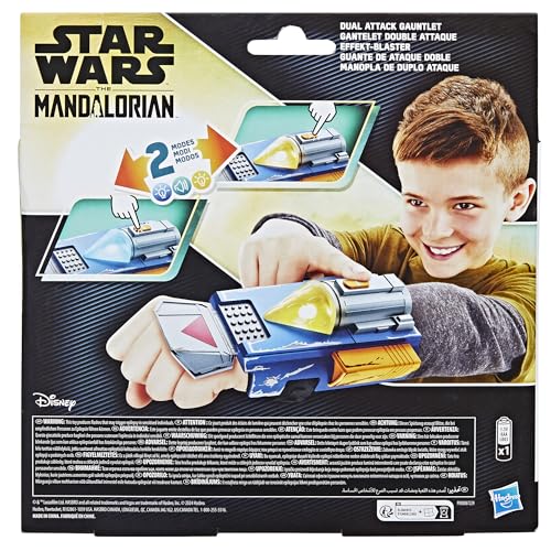 STAR WARS Mandalorian gauntlet fits as a collectible costume prop.