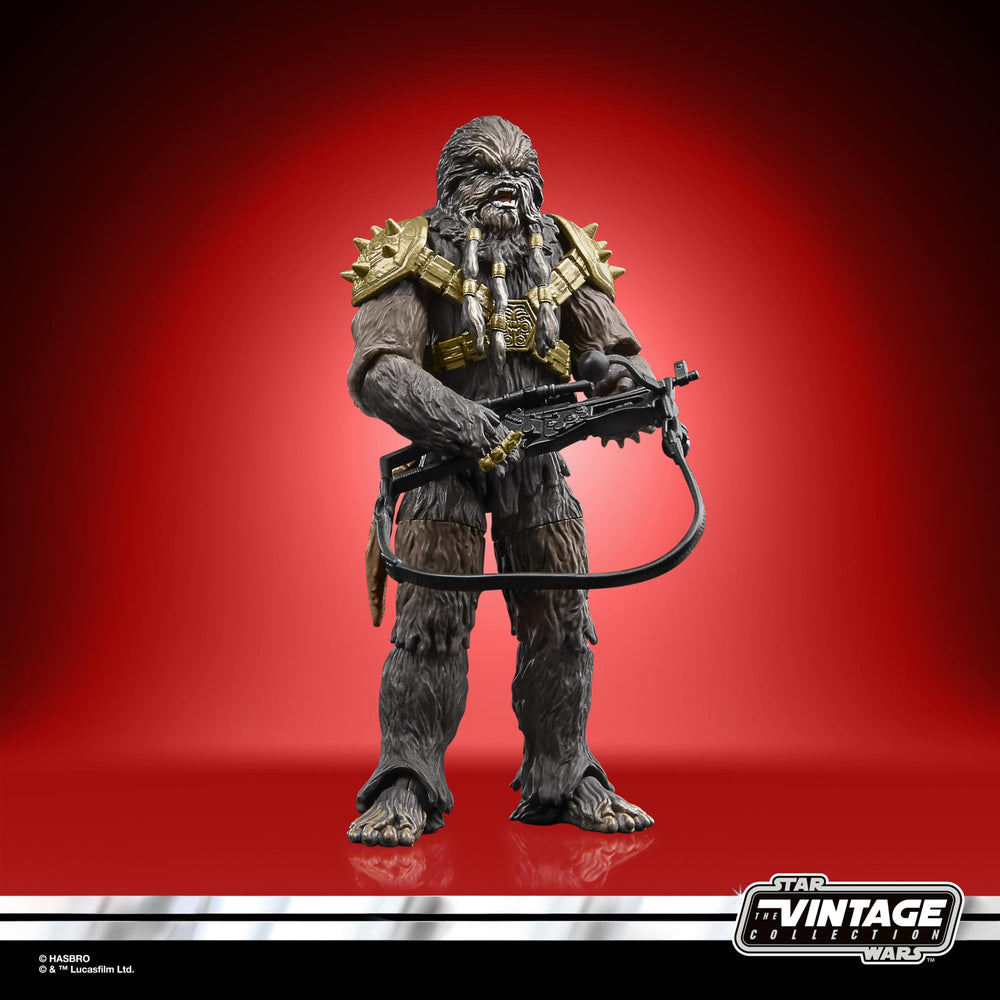 Star Wars Krrsantan packaged display art showcases collector-ready presentation