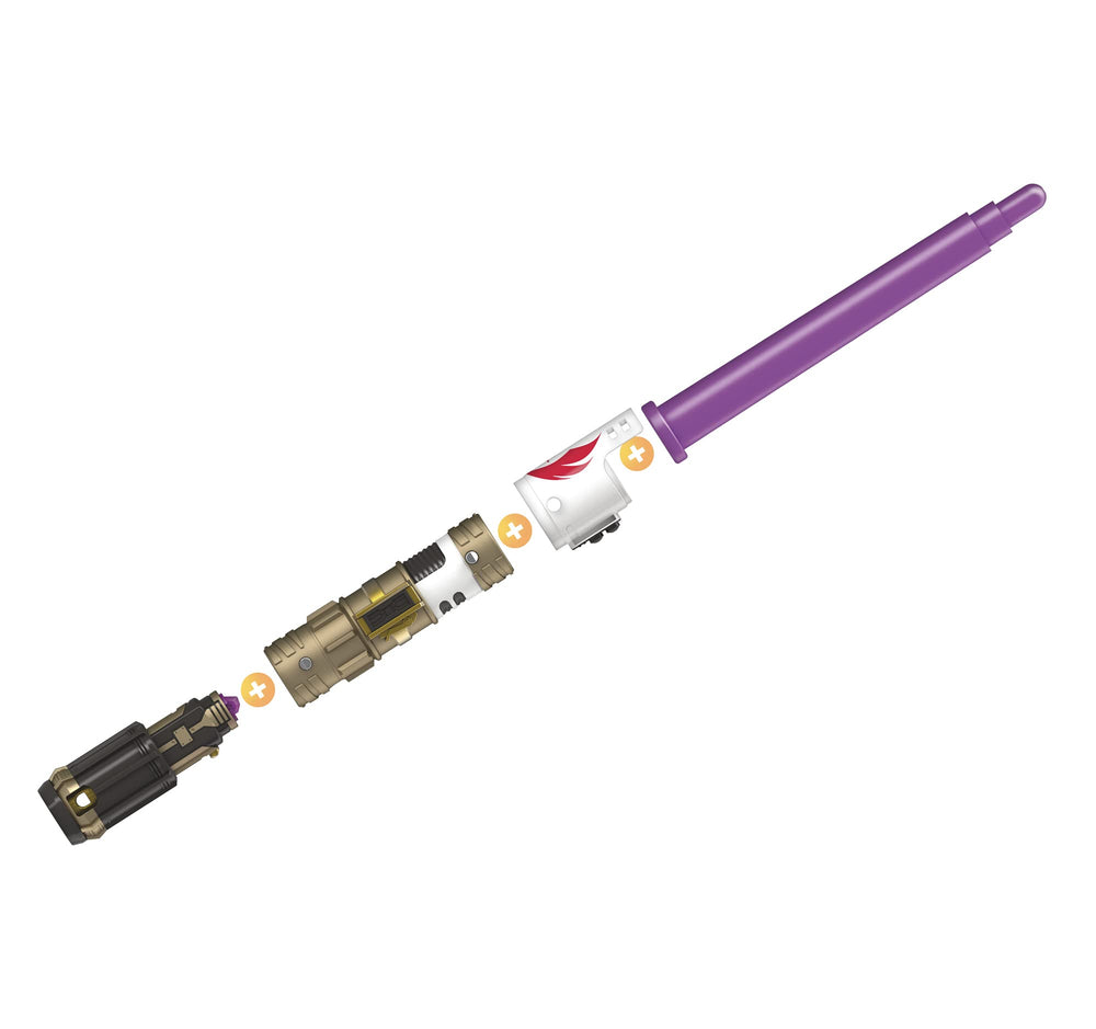 STAR WARS Lightsaber Forge Mace Windu set with blade, cover, and core for pretend duels.