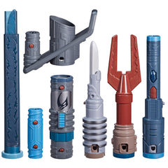 STAR WARS Lightsaber Forge Mandalorian Masterworks Darksaber blade in action for pretend play