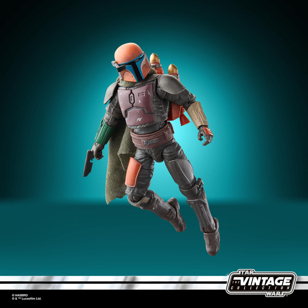 STAR WARS Mandalorian Judge figure in a dynamic pose for photos