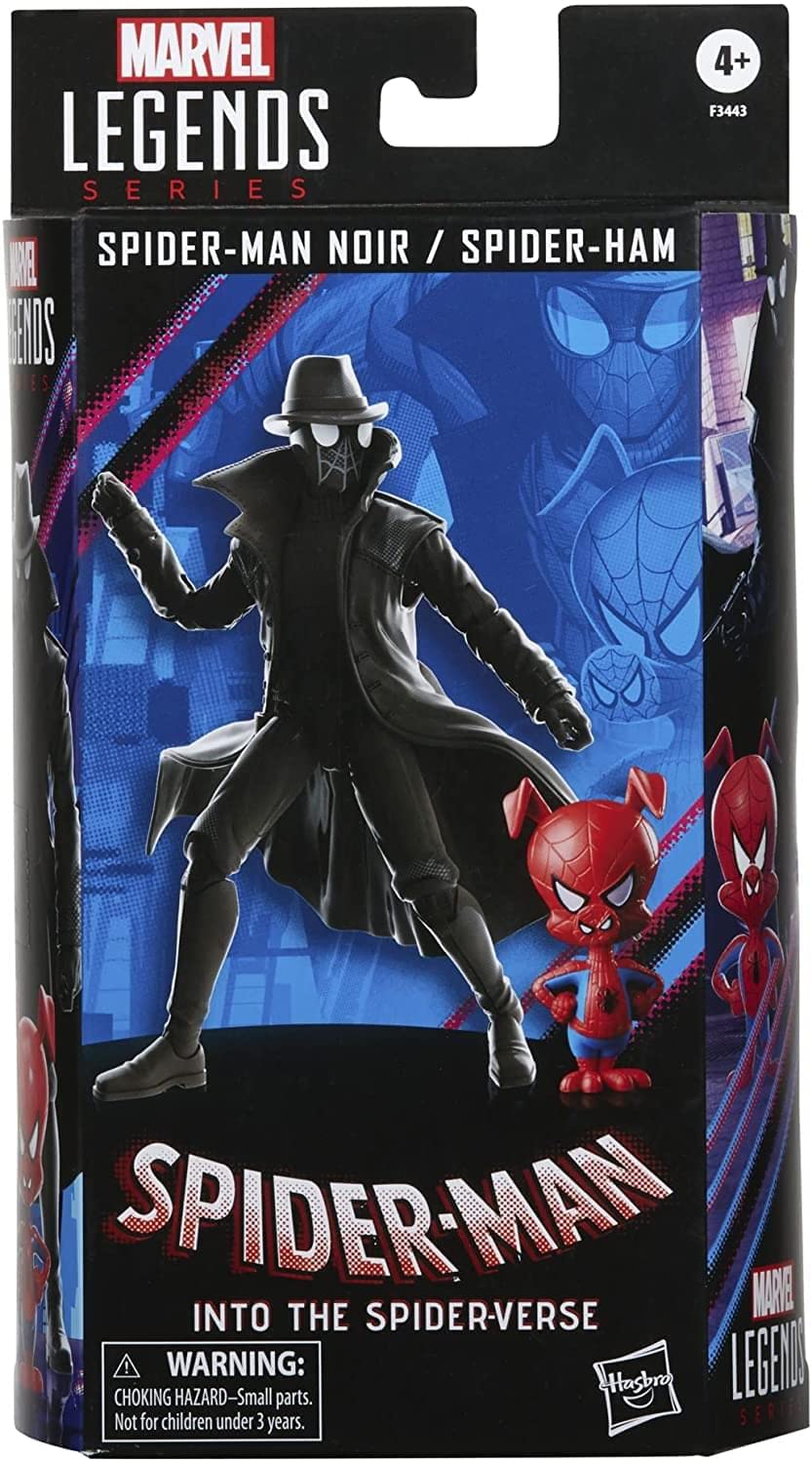 STAR WARS Marvel Legends Spider-Man Noir pistol accessory enhances authentic action posing.