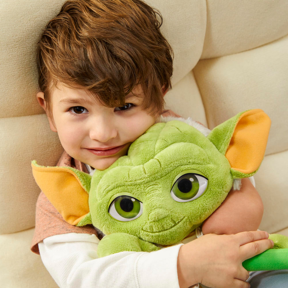 Star Wars Master Yoda Plush lightsaber plush for imaginative action.
