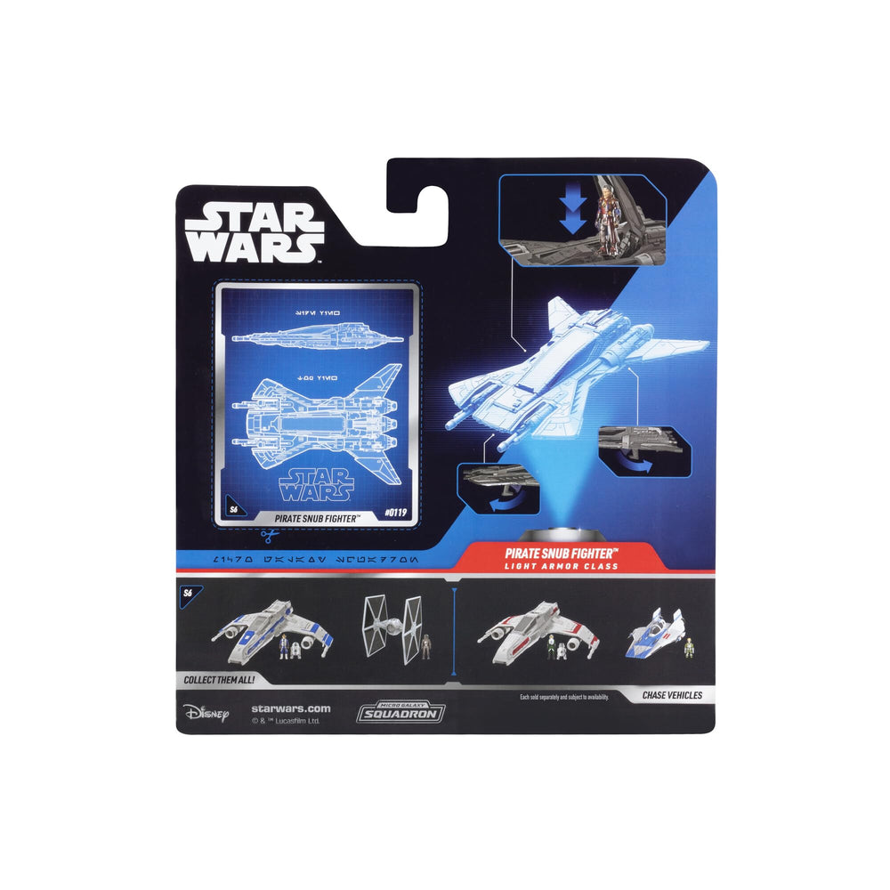 Star Wars Micro Galaxy Pirate Snubfighter display stand enables versatile posing