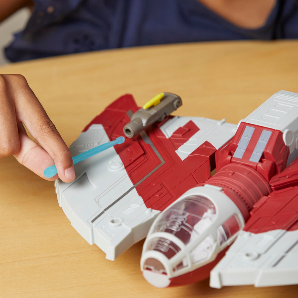 STAR WARS Mission Fleet shuttle includes projectiles and launchers for action play.