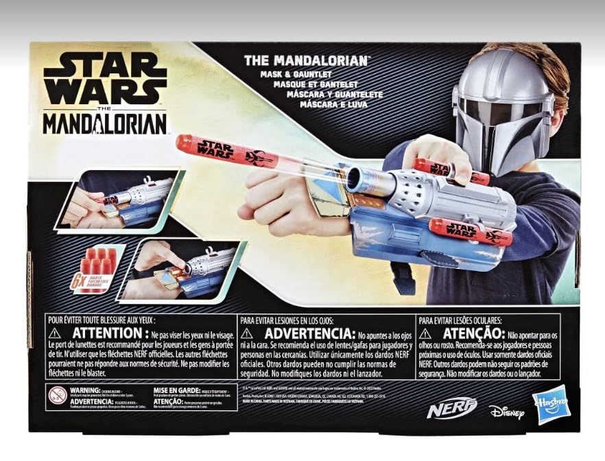 Star Wars NERF Elite darts displayed for target practice and missions.