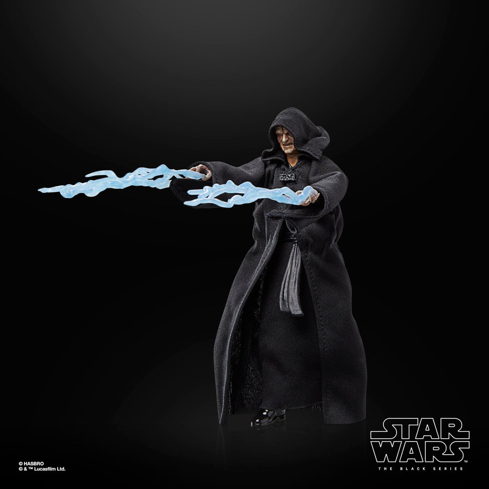 Star Wars Palpatine accessories include props for varied battle setups and display.