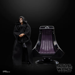 Star Wars throne packaging showcases the figure with window box presentation.