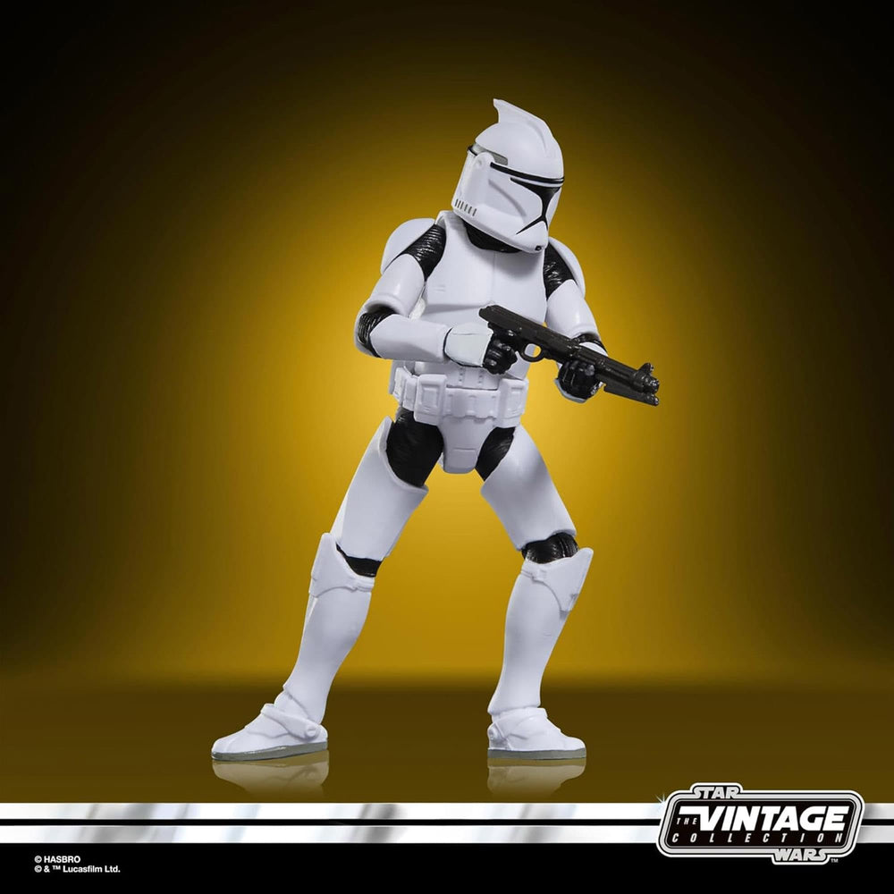 Star Wars Phase I Clone Trooper figure ready for shelf-display and gift-giving.