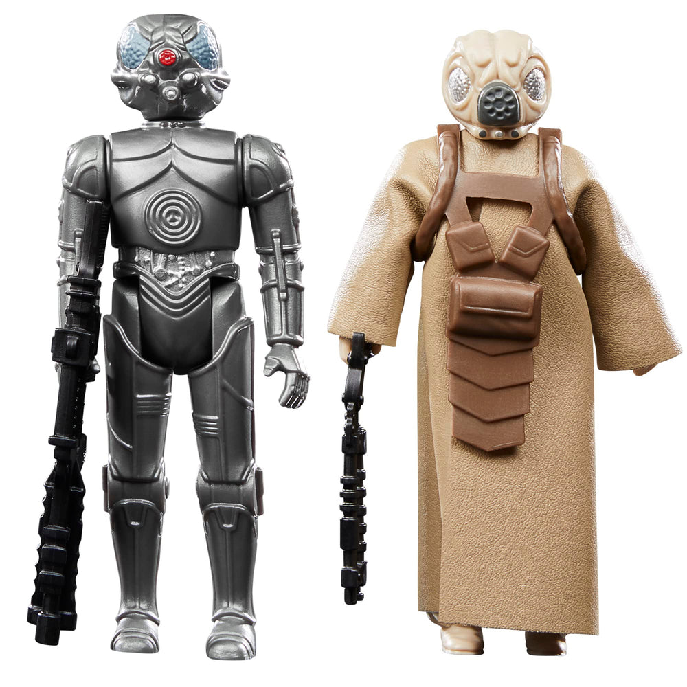 STAR WARS Retro Collection 4-LOM & Zuckuss front view figure for display and collection