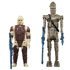STAR WARS Retro Collection Dengar figure 2-pack displays nostalgic authenticity for collectors.