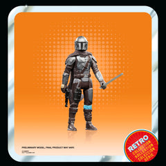 STAR WARS Retro Collection Mandalorian figure with Kenner-inspired detailing for vivid display.