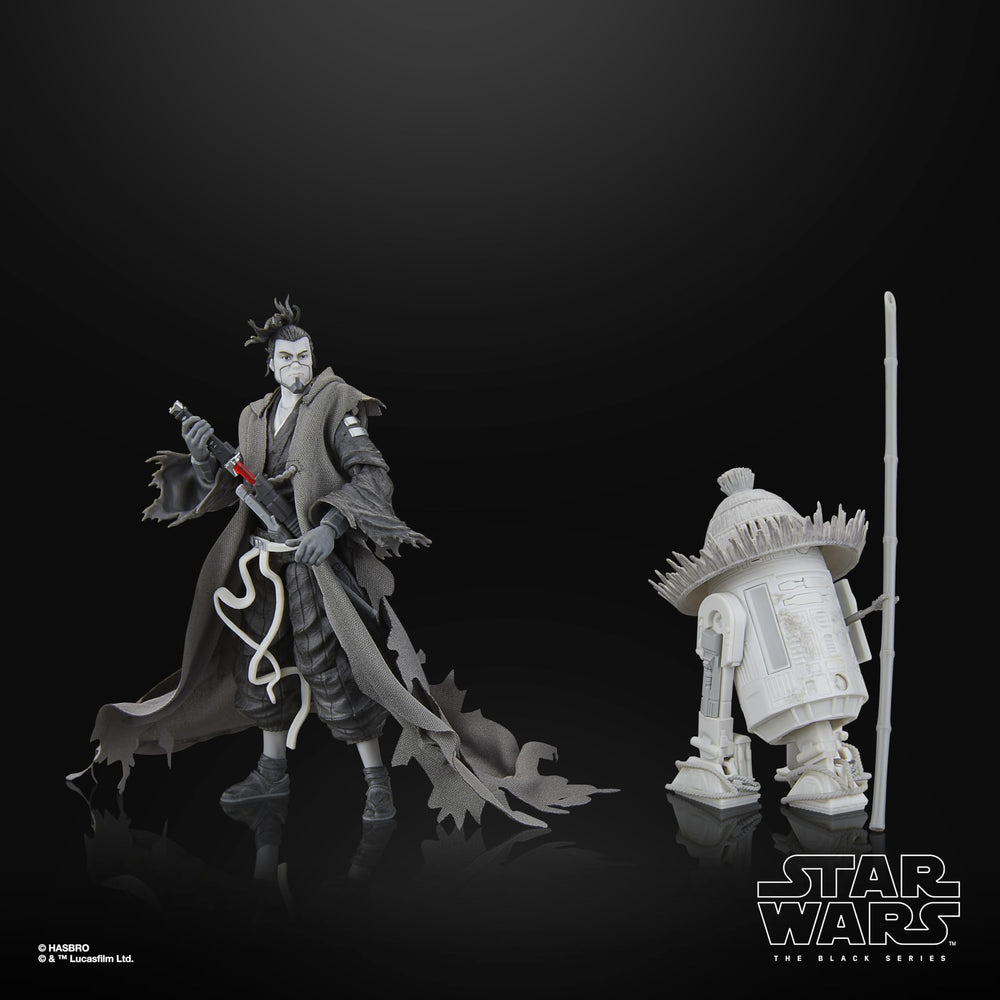 Star Wars Ronin and R5-D56 figure includes staff accessory for dynamic staging.