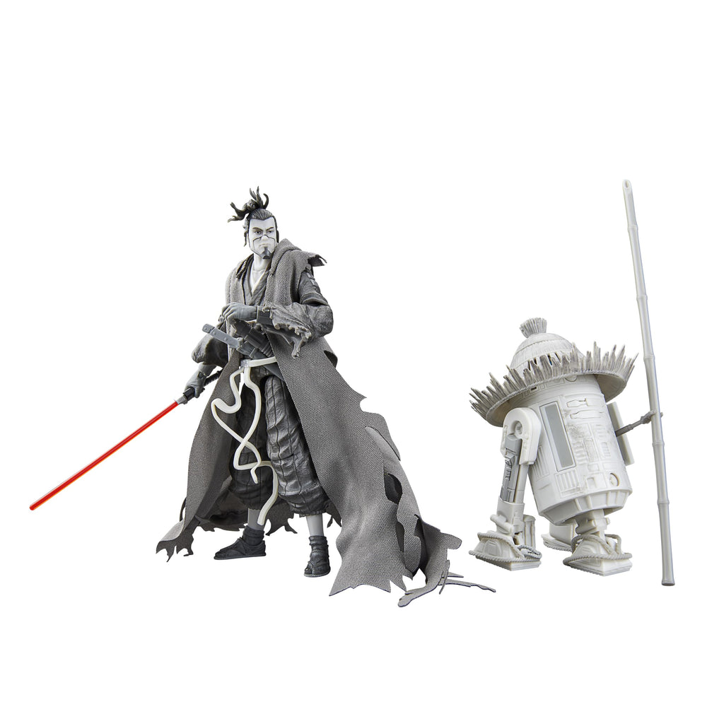 Star Wars Ronin and R5-D56 figure front view for display-ready collection.