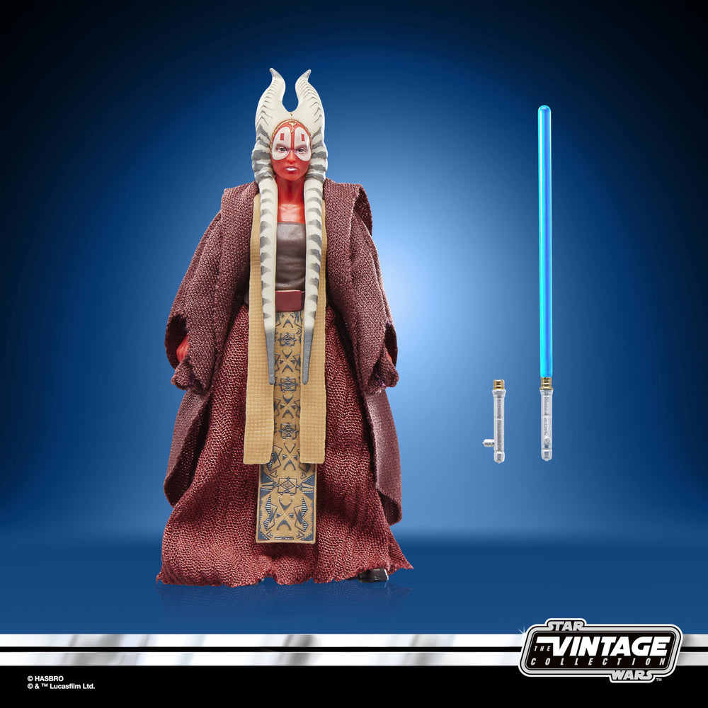 Star Wars Shaak Ti unlit hilt accessory for authentic presentation.