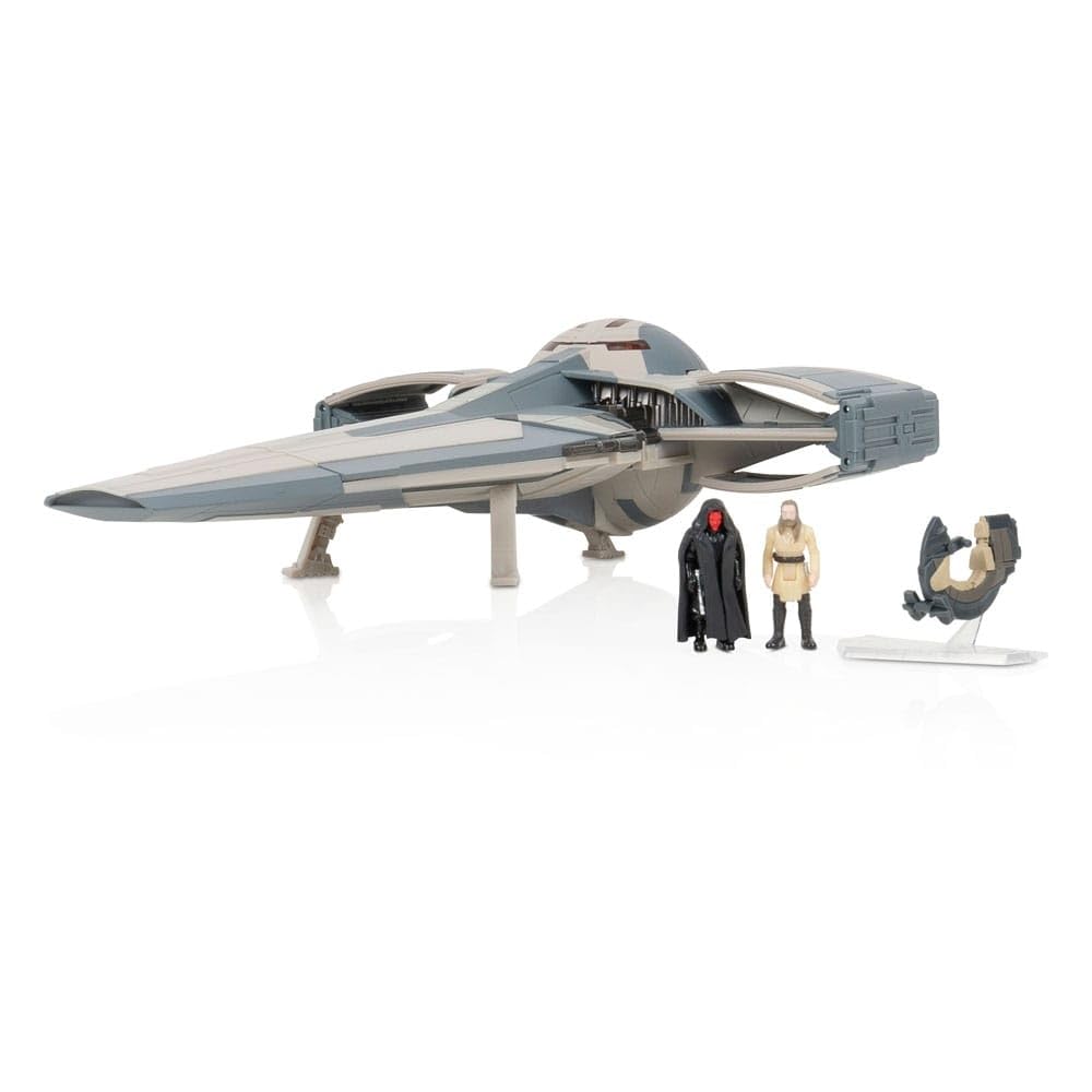 Star Wars Sith Infiltrator vehicle with folding wings for dynamic play and authentic detail.