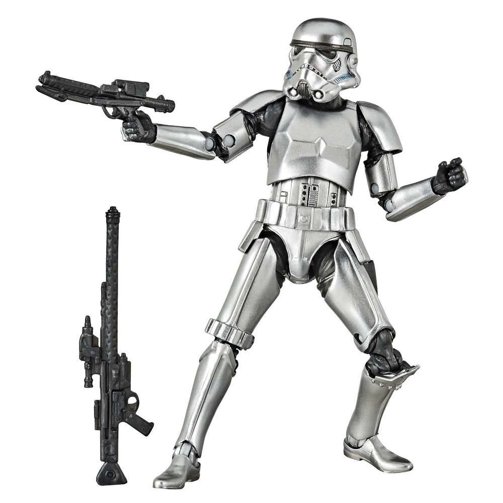 Star Wars SW BL Carbon 2nd Metallic Stormtrooper front view shows a premium display piece.