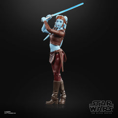 Display-ready Aayla Secura collectible for fans and collectors.