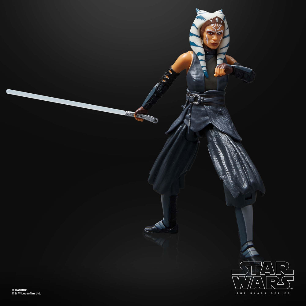 Star Wars The Black Series Ahsoka Tano figure with detailed deco for premium shelf presence.