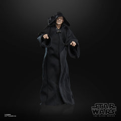 STAR WARS The Black Series Archive Emperor Palpatine figure with premium deco close up