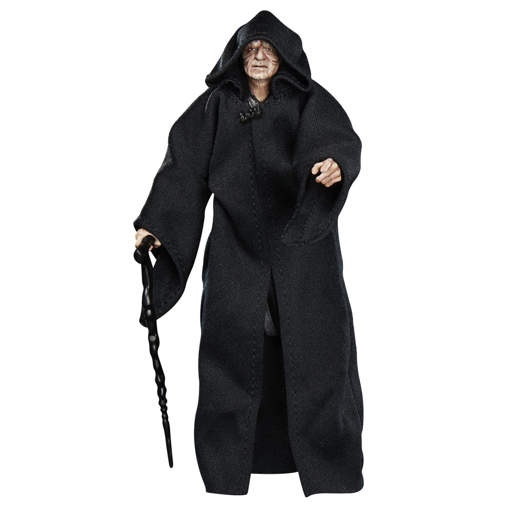 STAR WARS The Black Series Archive Emperor Palpatine figure, front view, ideal for display