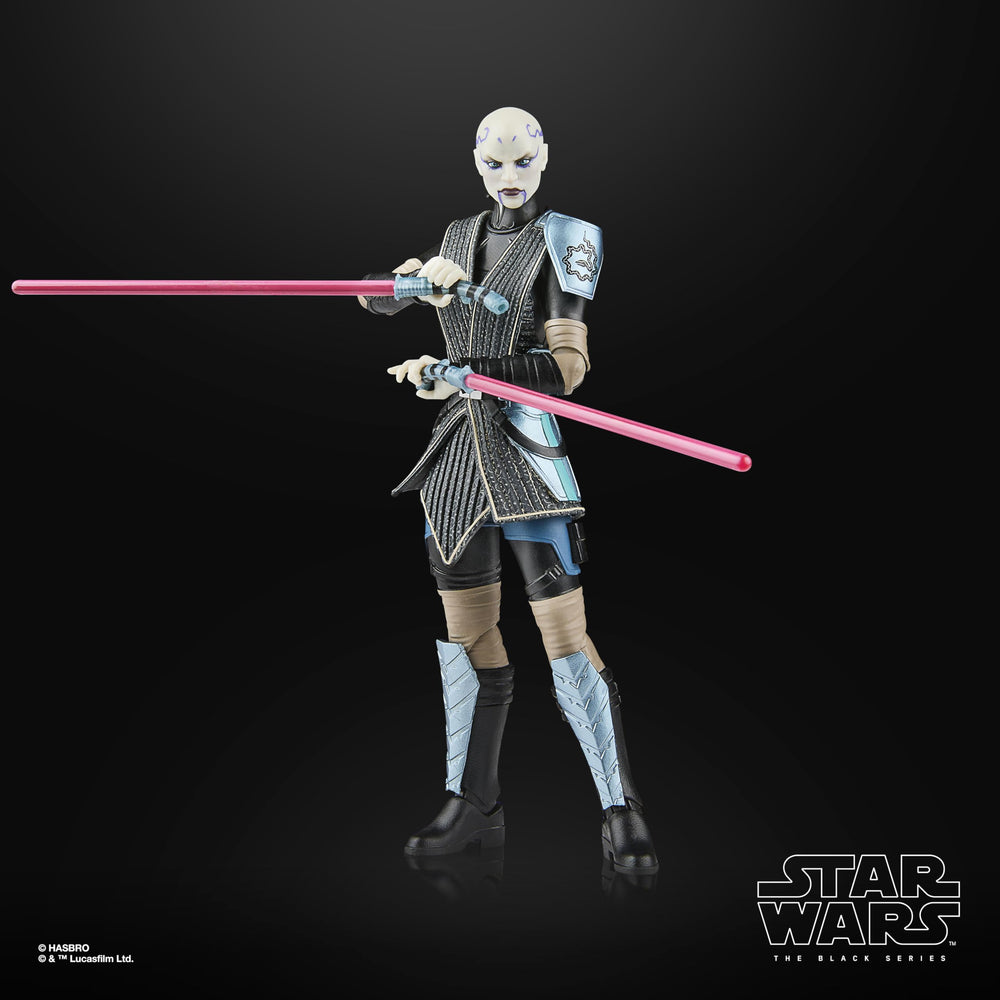 STAR WARS The Black Series Asajj Ventress display-ready figure for shelves.
