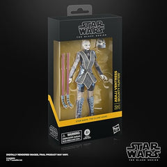 STAR WARS The Black Series Asajj Ventress action pose ready for diorama setups.