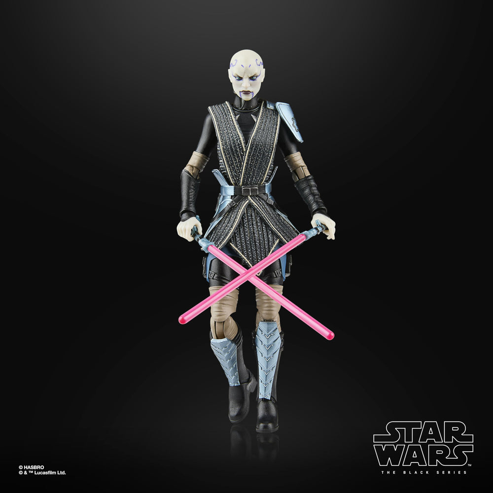 STAR WARS The Black Series Asajj Ventress removable helmet accessory enhances display variety.
