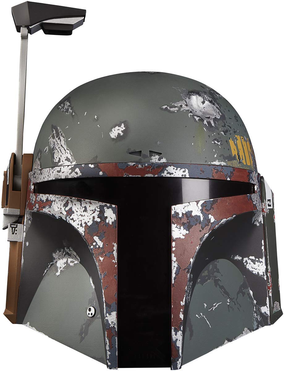 STAR WARS Boba Fett helmet LED rangefinder HUD adds authentic action vibe.