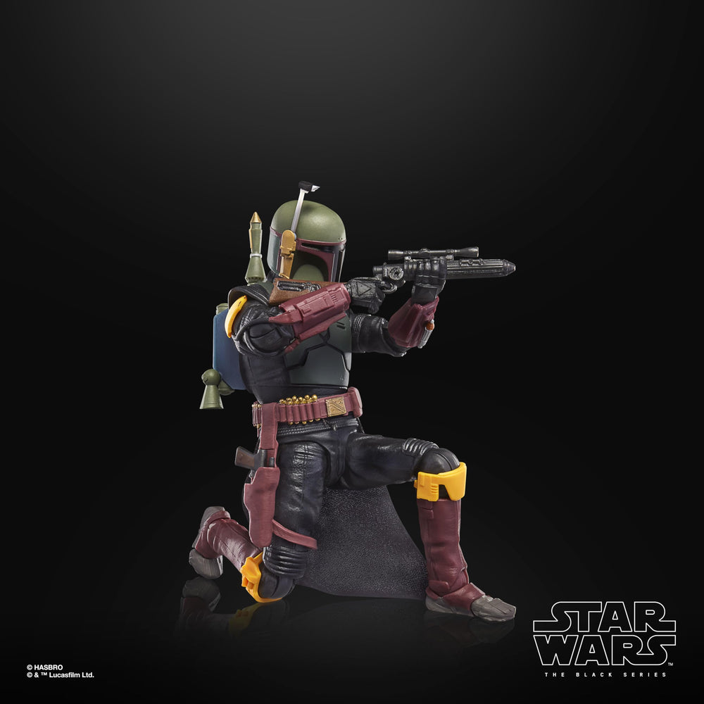 STAR WARS The Black Series Boba Fett jetpack with rocket in action pose