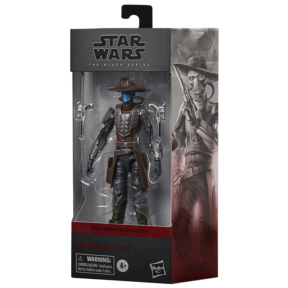 Cad Bane Bracca pose with three accessories enhances collectibility and display options