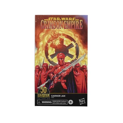 Star Wars The Black Series Carnor Jax figure includes a detachable accessory for display variety.