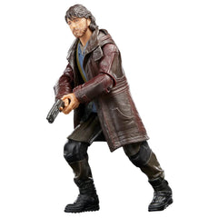 Star Wars The Black Series Cassian Andor figure in a dynamic pose for play-ready display.