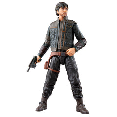 STAR WARS The Black Series Cassian Andor figure front view for display and collection.