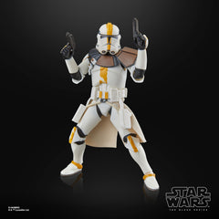 STAR WARS The Black Series Clone Lieutenant Galle window box packaging for collectible shelf appeal