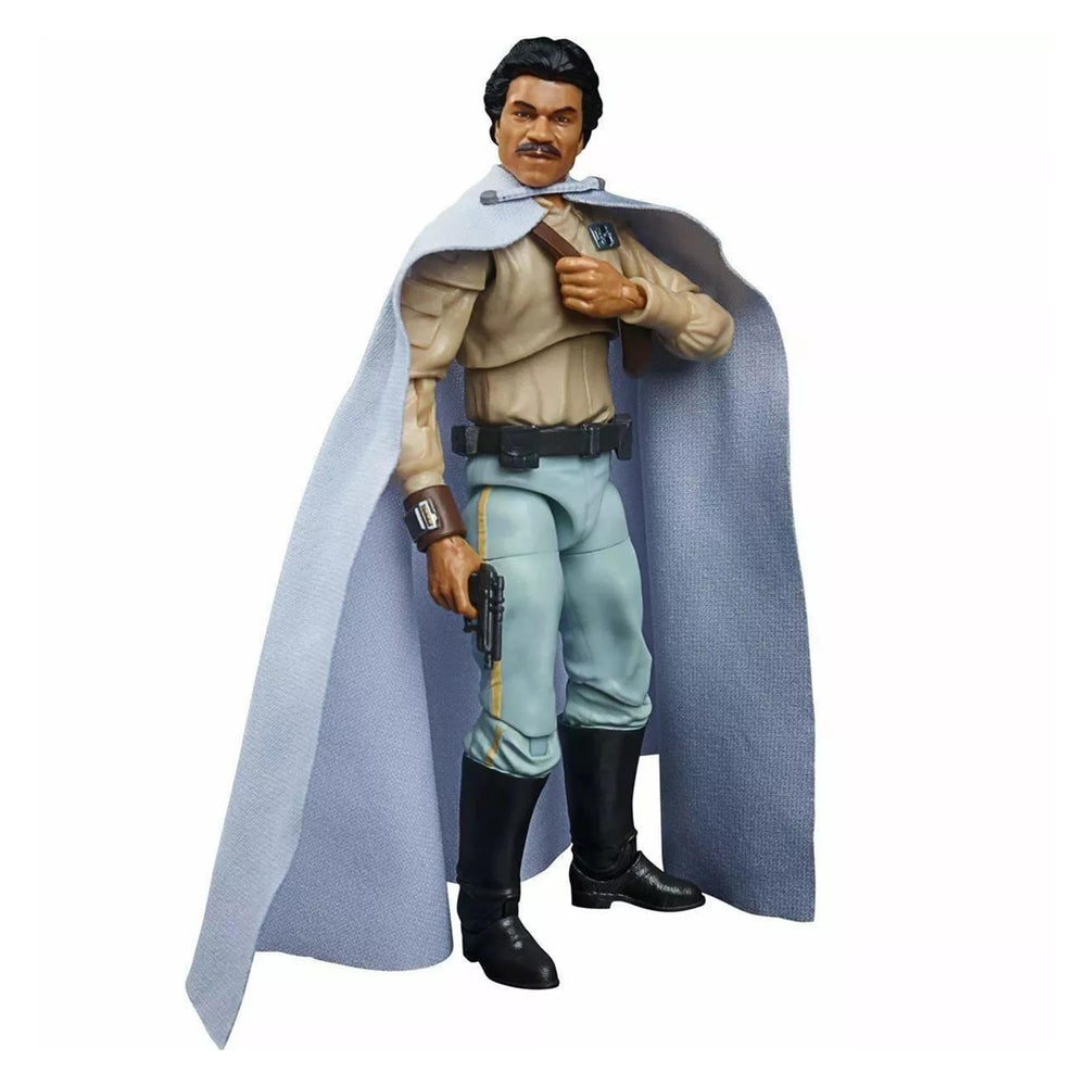 STAR WARS The Black Series General Lando Calrissian figure front view for display.