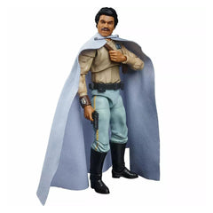 STAR WARS The Black Series General Lando Calrissian figure front view for display.