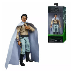 STAR WARS The Black Series General Lando Calrissian figure side pose highlighting articulation.