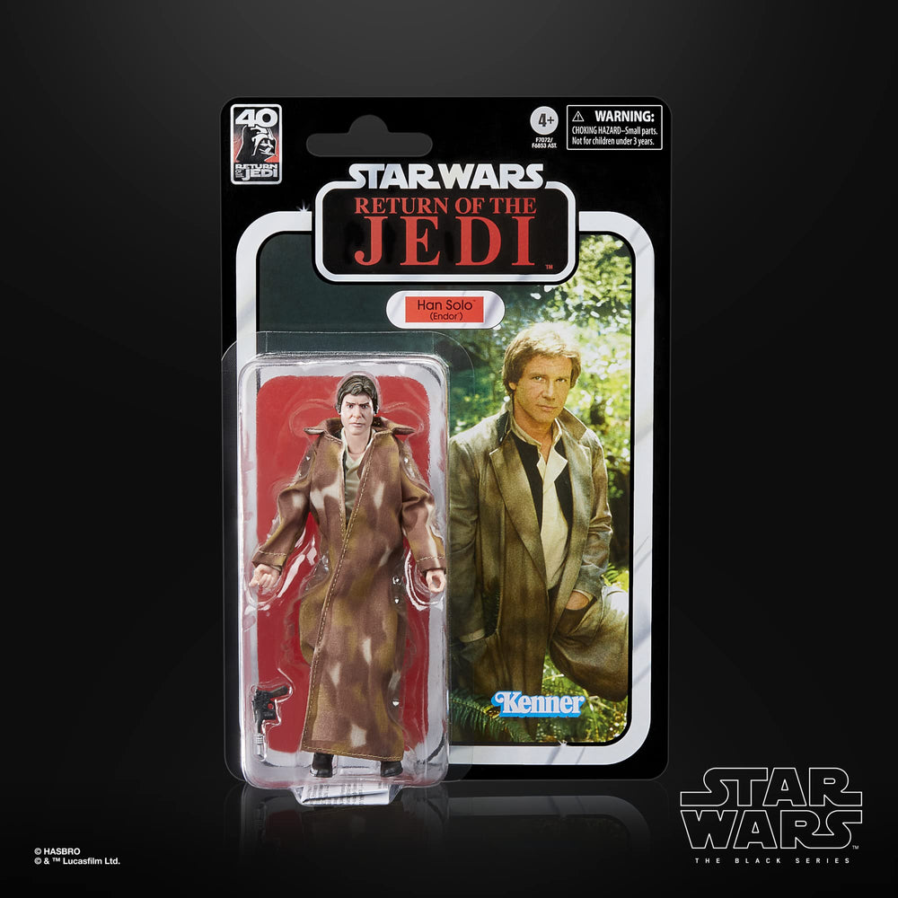 STAR WARS The Black Series Han Solo blaster accessory included for authentic posing.