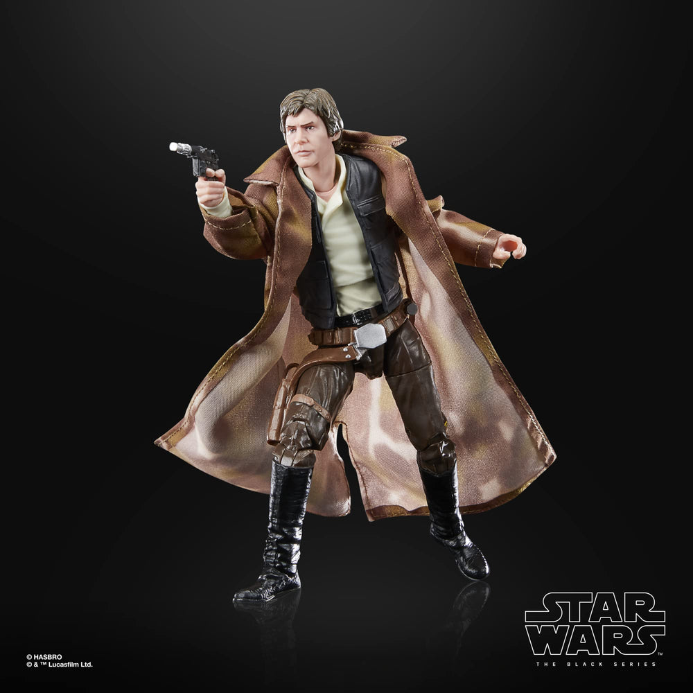 STAR WARS The Black Series Han Solo collection complements other figures for a galaxy display.