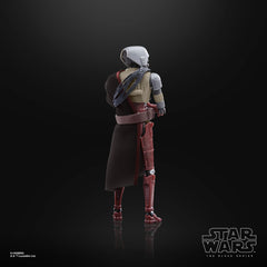 STAR WARS The Black Series HK-87 on collector display shelf with other figures.